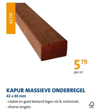 Jongeneel Kapur massieve onderregel aanbieding