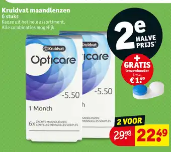 Kruidvat Kruidvat maandlenzen 6st aanbieding