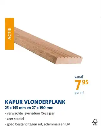 Jongeneel Kapur vlonderplank aanbieding