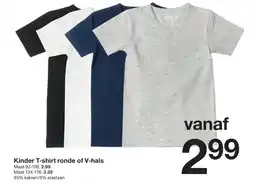 Zeeman Kinder T-shirt V-hals aanbieding