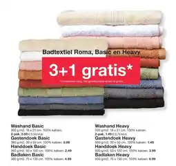 Zeeman Badtextiel Roma, Basic en Heavy aanbieding