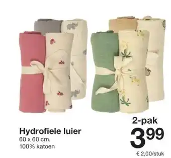 Zeeman Hydrofiele luier aanbieding