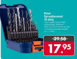 Enorm Rotec Spiraalborenset 18 delig aanbieding