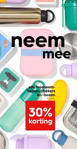 HEMA alle meeneem flessen, bekers en boxen aanbieding