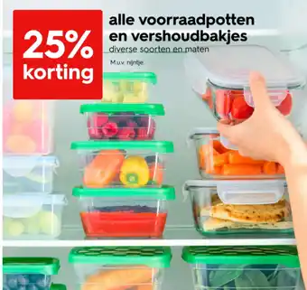 HEMA alle voorraadpotten en vershoudbakjes aanbieding