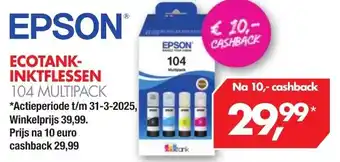 Vobis EPSON Ecotank inktflessen aanbieding