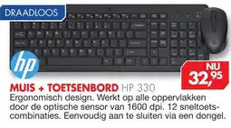 Vobis Muis + toetsenbord hp 330 aanbieding