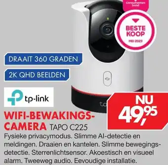 Vobis Tp-link wifi bewakings camera TAPO C225 aanbieding