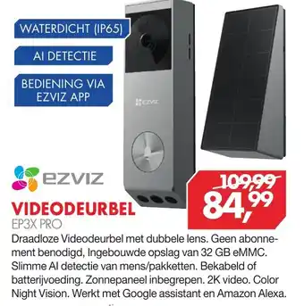 Vobis Videodeurbel  EP3X PRO aanbieding