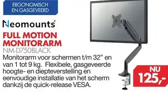 Vobis Neomounts Full motion monitorarm aanbieding