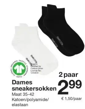 Zeeman Dames sneakersokken aanbieding