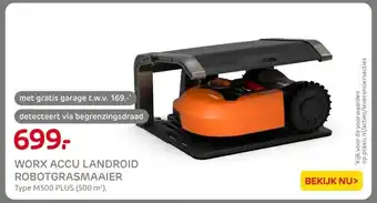 Praxis WORX ACCU LANDROID ROBOTGRASMAAIER aanbieding