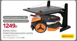 Praxis WORX ACCU- ROBOTGRASMAAIER VISION aanbieding