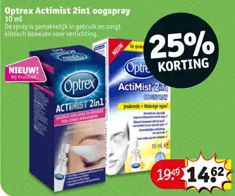 Kruidvat Optrex Actimist 2in1 oogspray 10ml aanbieding