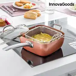 Bol.com Copper InnovaGoods 5 in 1 Multifunctionele Keramische Pannenset (4 stuks) aanbieding