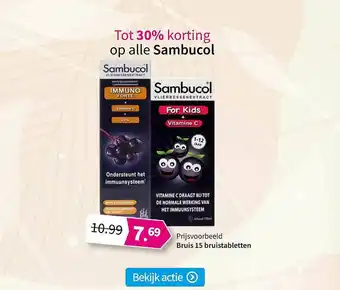 Plein.nl Sambucol Bruis 15 Bruistabletten aanbieding