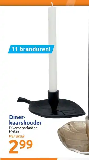 Action Dinerkaarshouder aanbieding