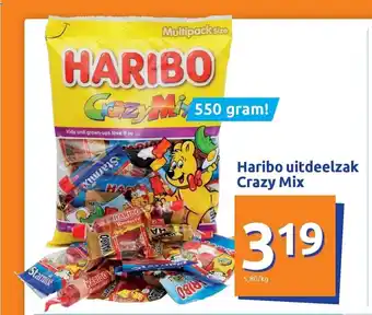 Action Haribo uitdeelzak Crazy Mix aanbieding