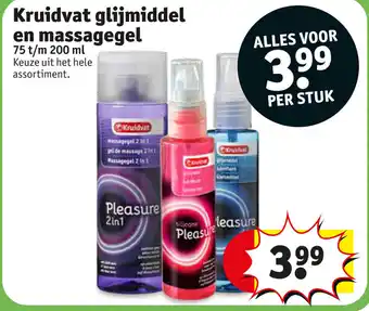 Kruidvat Kruidvat Glijmiddel en massagegel 75/200ml aanbieding