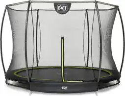 Welkoop EXIT Silhouette Inground met Net - Trampoline - 244cm - Zwart - Rond aanbieding