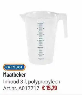 Manutan Pressol Maatbeker aanbieding