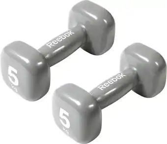 Bol.com Reebok dumbbell set 2 x 5 kg aanbieding