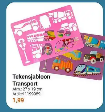 Lobbes Tekensjabloon Transport aanbieding