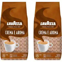 Albert Heijn Lavazza Crema e aroma koffiebonen 2-pack aanbieding