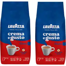 Albert Heijn Lavazza Crema gusto classico koffiebonen 2-pack aanbieding