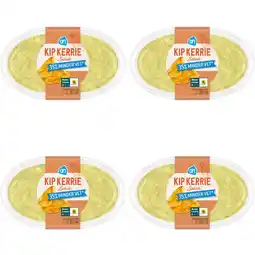 Albert Heijn AH Kip-kerrie salade 35% minder vet 4-pack aanbieding