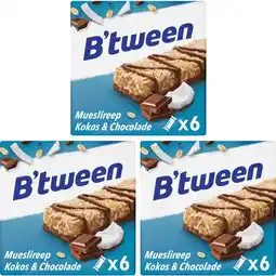 Albert Heijn Hero mueslireep kokos & chocolade 3-pack aanbieding