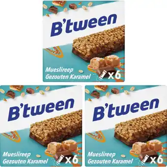 Albert Heijn Hero mueslireep gezouten karamel 3-pack aanbieding