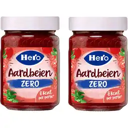 Albert Heijn Hero Jam Zero Aardbeien 2-pack aanbieding