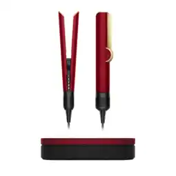 MediaMarkt Dyson Airstrait - Red Velvet / Gold Stijltang Rood aanbieding