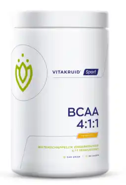 De Online Drogist Vitakruid BCAA 4:1:1 Poeder aanbieding