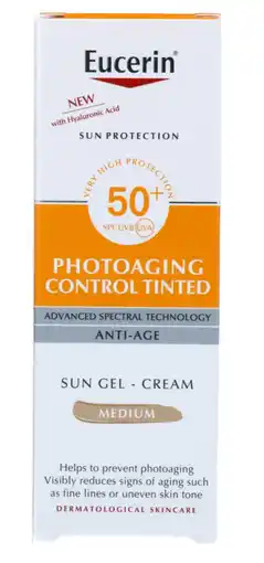 De Online Drogist Eucerin Sun Photoaging Control Tinted Medium SPF50+ aanbieding