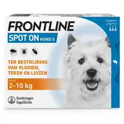 Pets Place Frontline Frontline Spot-On Hond S - Apotheek - 0.67 ml 3 pip 2-10 Kg S aanbieding