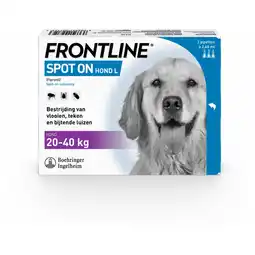 Pets Place Frontline Frontline Spot-On Hond L - Apotheek - 2.68 ml 3 pip 20-40 Kg L aanbieding