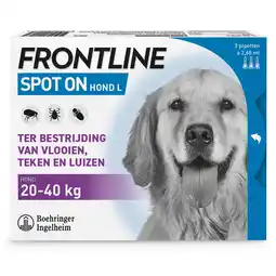 Pets Place Frontline Frontline Spot-On Hond L - Apotheek - 2.68 ml 3 pip 20-40 Kg L aanbieding