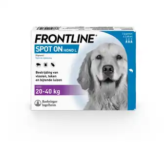 Pets Place Frontline Frontline Spot-On Hond L - Apotheek - 2.68 ml 3 pip 20-40 Kg L aanbieding