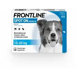 Pets Place Frontline Frontline Spot-On Hond M - Apotheek - 1.34 ml 3 pip 10-20 Kg M aanbieding