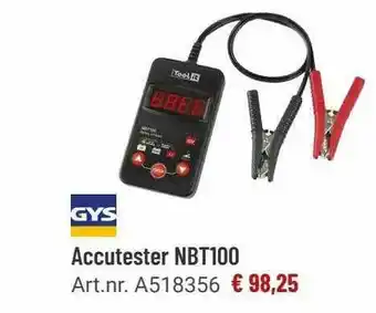 Manutan Gys accutester nbt100 aanbieding