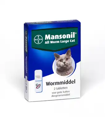 Welkoop Mansonil All Worm Cat - Tablet - Ontwormen Grote Kat - 2 stuks aanbieding