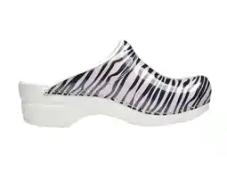 Welkoop Sanita Flex 314 Wildlife Zebra - Klompen - Roze/Zwart aanbieding