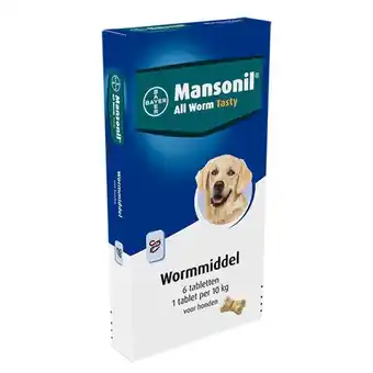 Welkoop Mansonil All Worm Tasty Hond - Ontworming - 6 stuks aanbieding