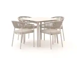 Kees Smit Bellagio Nova Siri/Sora 90cm dining tuinset 5-delig stapelbaar aanbieding