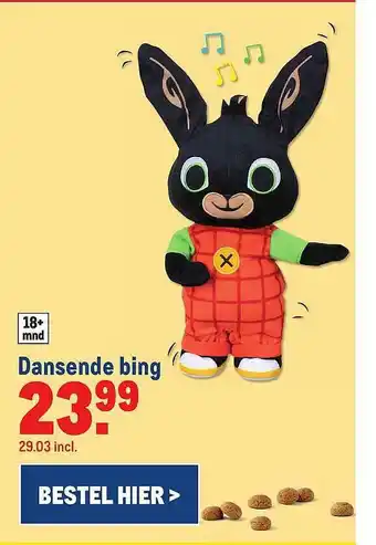 Makro Dansende bing aanbieding