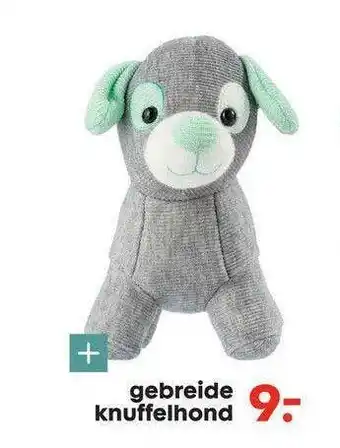 HEMA Gebreide knuffelhond aanbieding