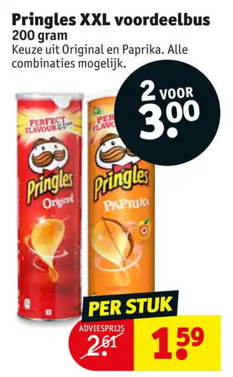 Kruidvat Pringles XXL 200g aanbieding