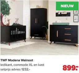 Baby-Dump TWF Modena Walnoot aanbieding